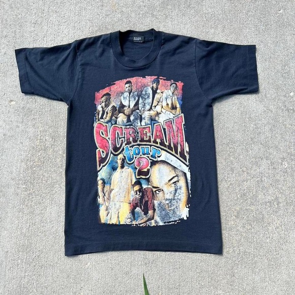 vintage y2k 2002 scream tour 2 rap t shirt lil bow wow b2k - Picture 1 of 5